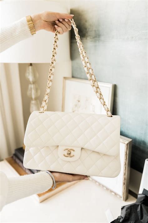 chanel white bags 2015|white chanel shopping bag.